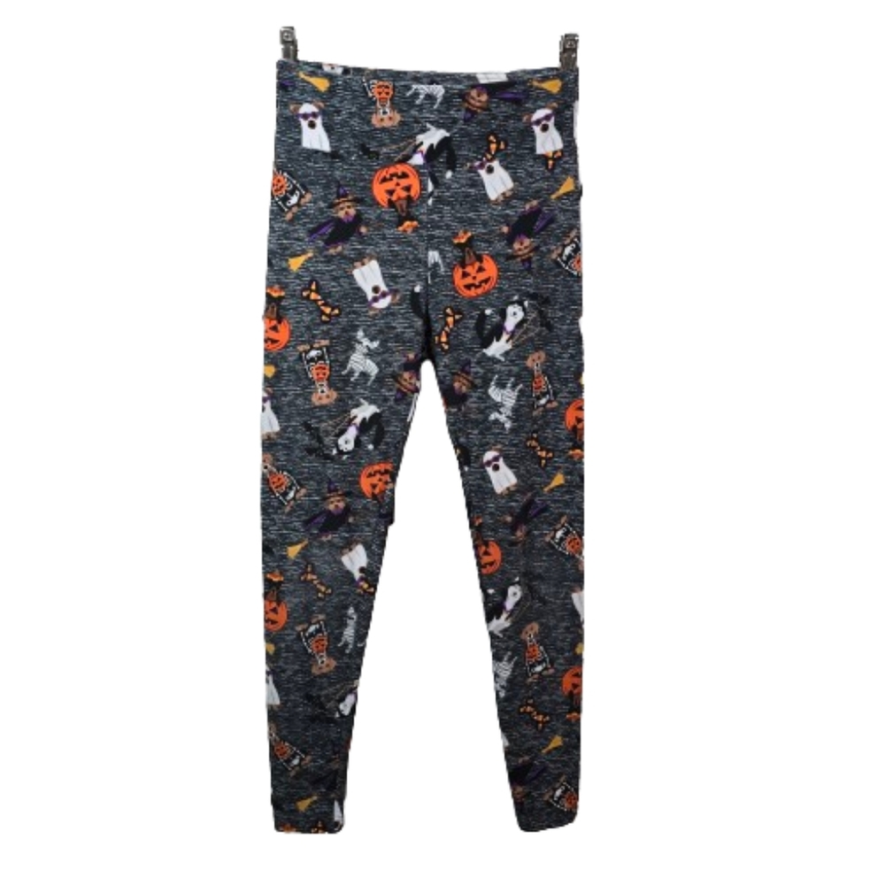 No Boundaries Halloween Dogs Legging, Sz Med/7-9